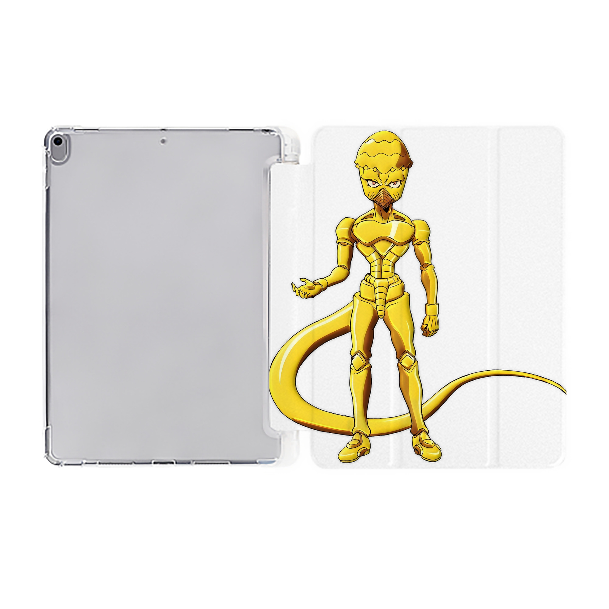 （画像用） ジョジョの奇妙な冒険 おといし あきら JoJo's Bizarre Adventure Akira Otoishi IPad ケース ペン収納付き 三つ折りスタンド PUレザー×シリコン 対応機種9.5/10.5/10.9インチ